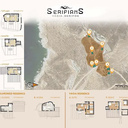 Cricket House 180 Sea View - Serifians Residences Vagia (Serifos)